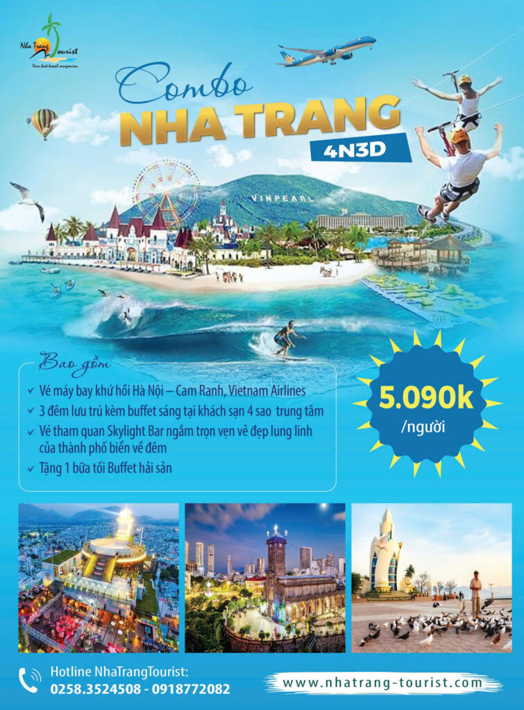 Bảng giá combo trọn gói tour 4N3Đ khởi hành từ Hà Nội