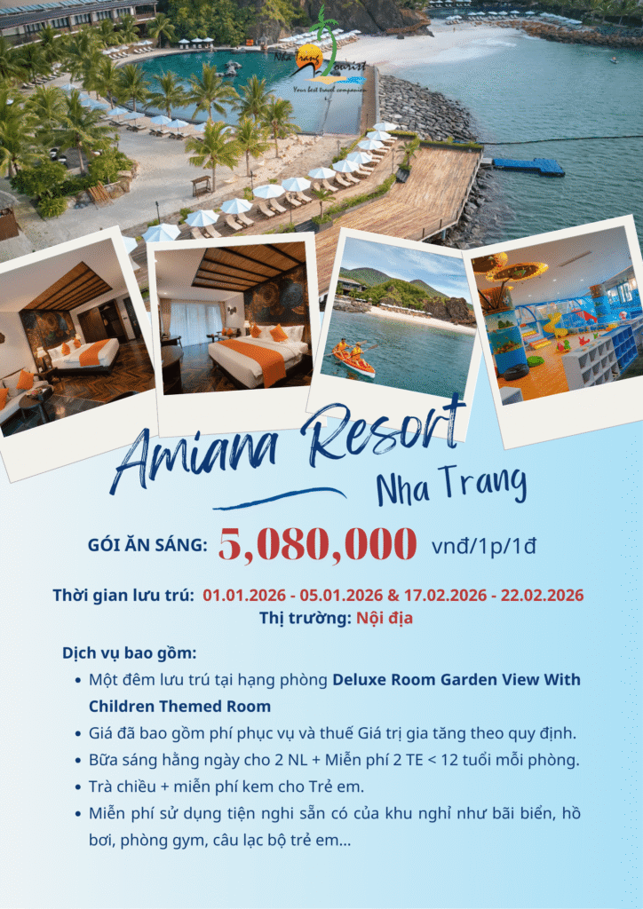 Combo nghỉ dưỡng Amiana Resort Nha Trang Tết 2026