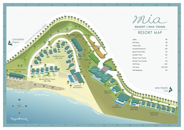 Mia Resort Nha Trang Map