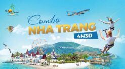 Combo Nha Trang 4N3Đ: Vé máy bay + Khách sạn lưu trú + Đài quan sát Skylight + một bữa tối buffet hải sản